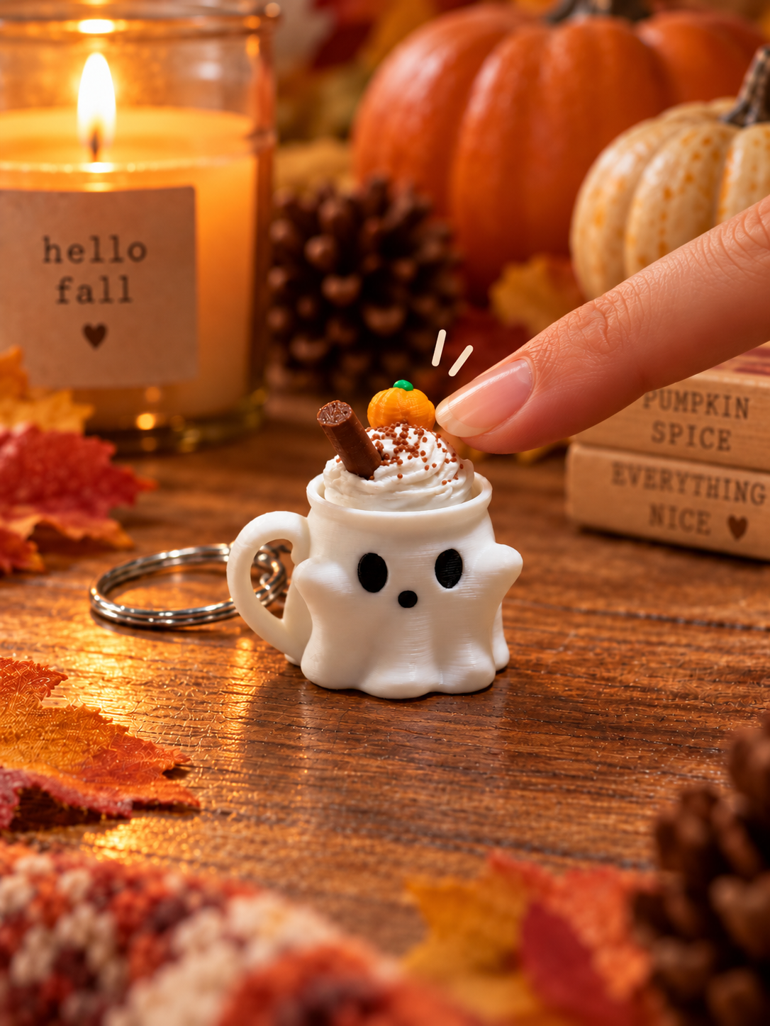Tasse fantome Clicker — clicker fidget sensoriel imprimé en 3D par Minelys, jouet anti-stress (vue supplémentaire)