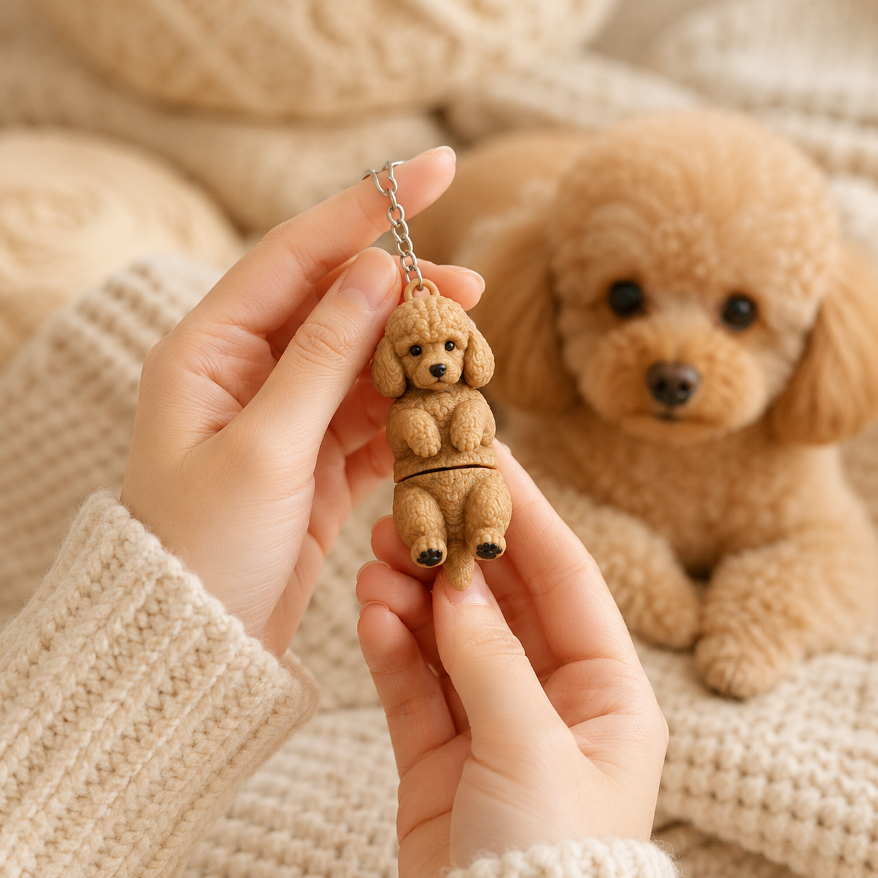 Porte-clef Caniche