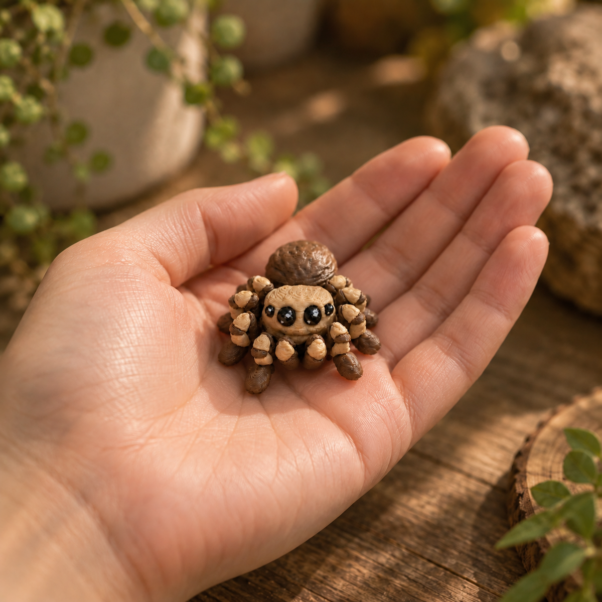 Araignée Fidget — fidget articulé sensoriel imprimé en 3D par Minelys, jouet anti-stress pour enfants, TDAH/TSA et adultes (vue supplémentaire)