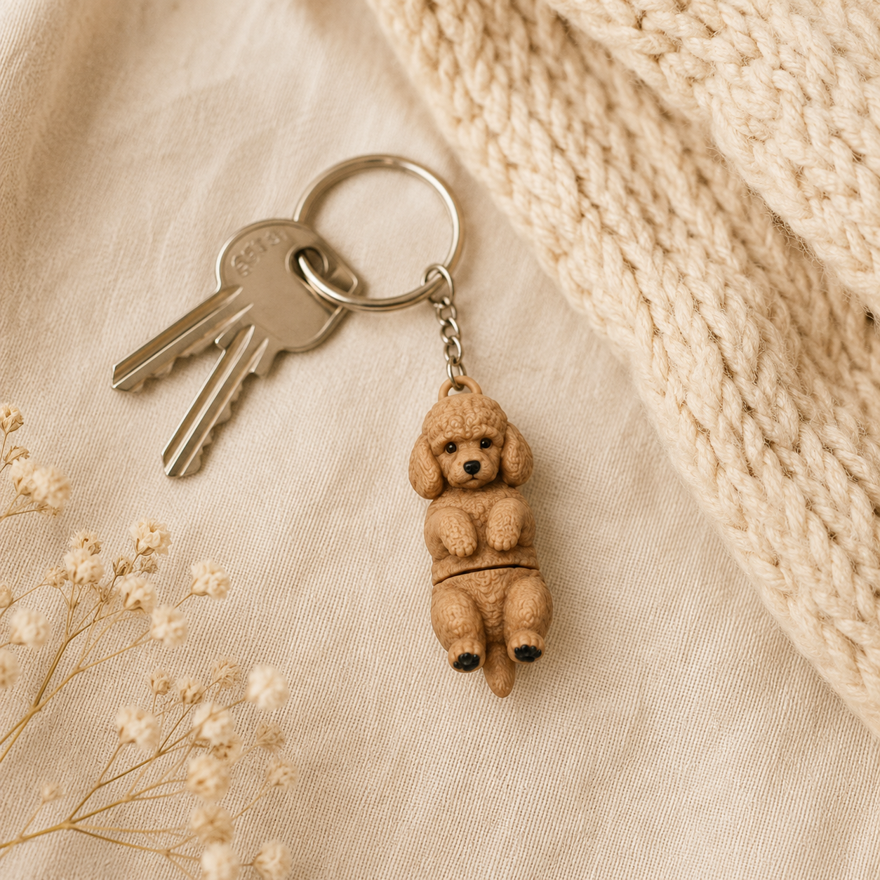 Porte-clef Caniche