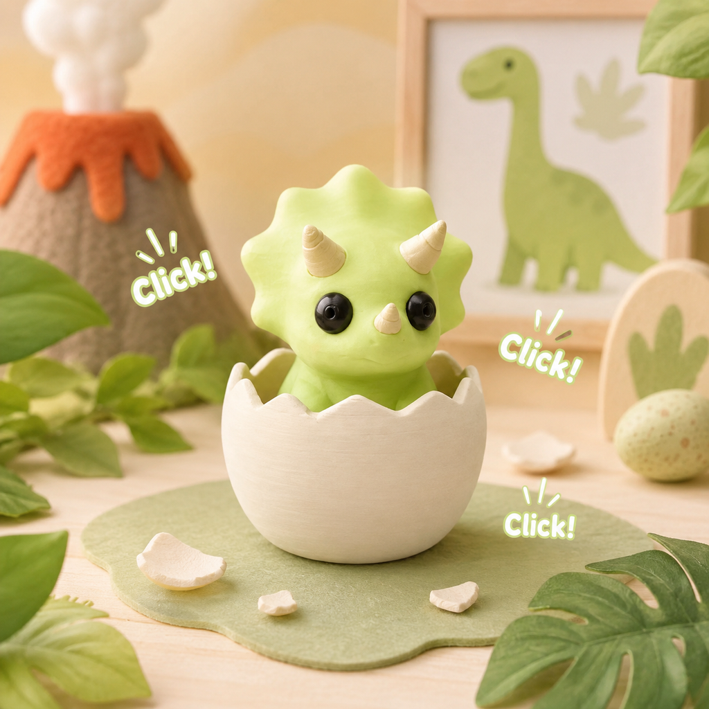 Mini dino oeuf Clicker
