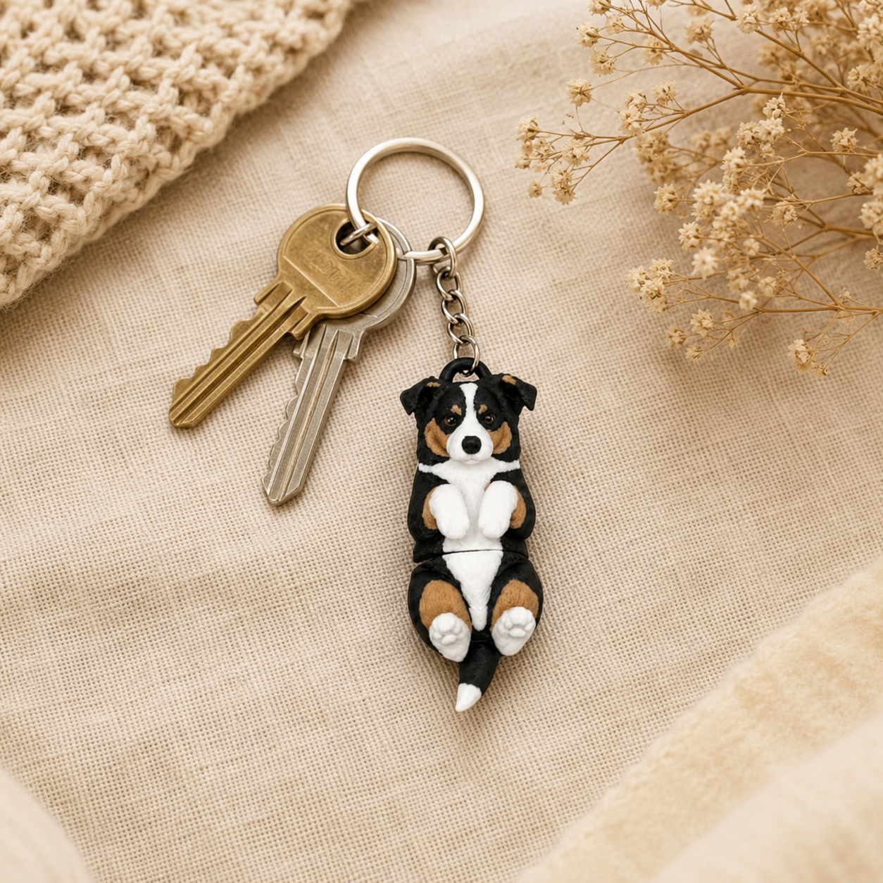 Porte-clef Border Collie