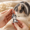 Porte-clef Lapin Bélier Tricolore