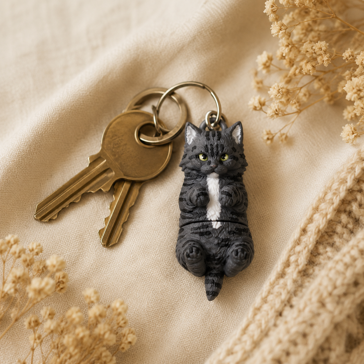 Porte-clef Chat Tigré