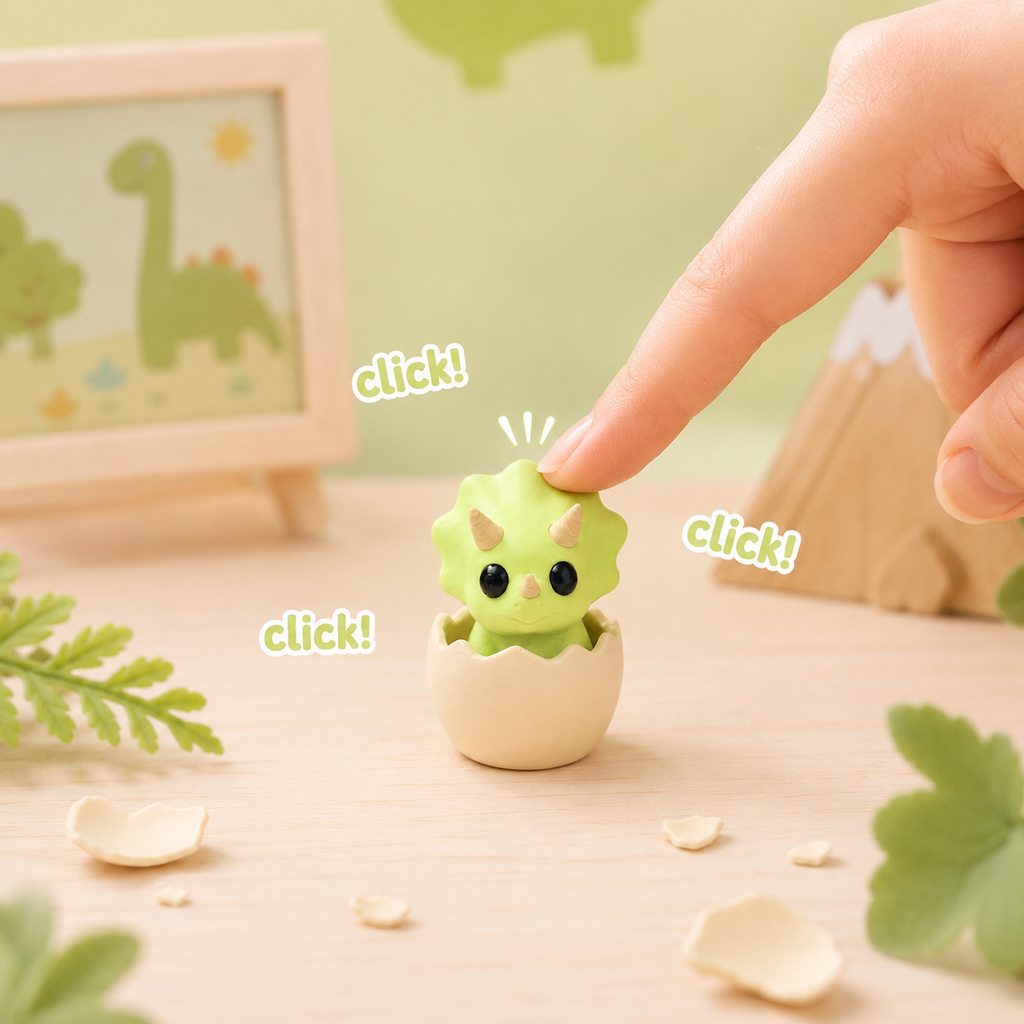Mini dino oeuf Clicker