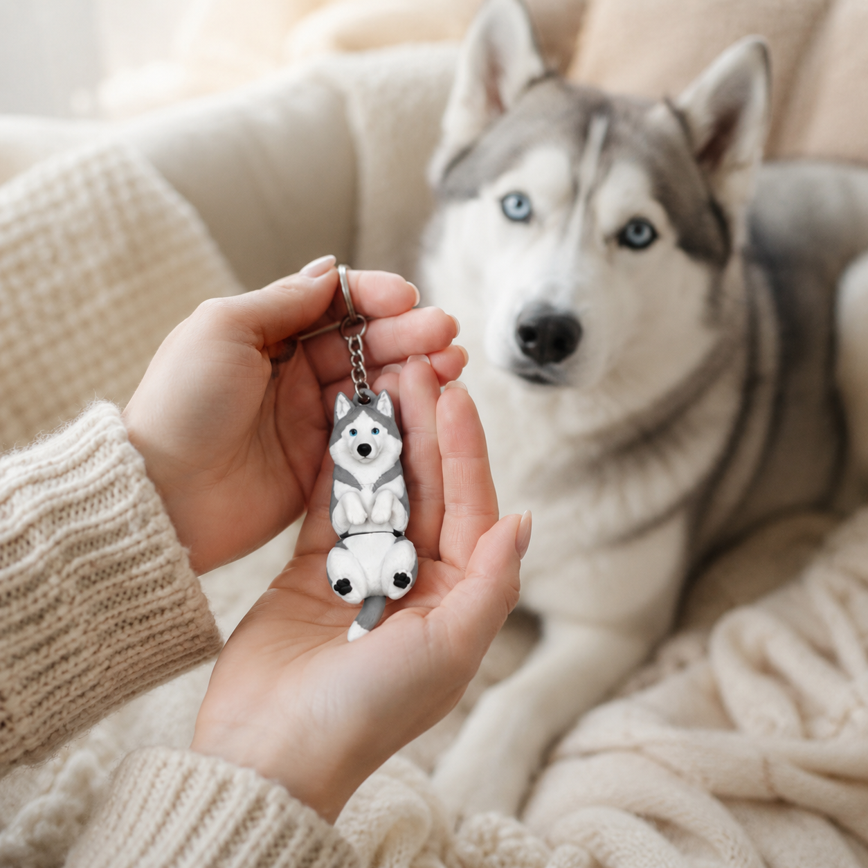 Porte-clef Husky