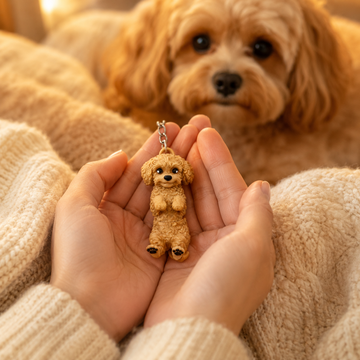 Porte-clef Cavapoo