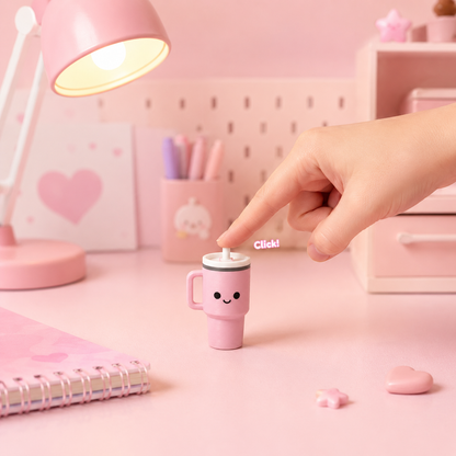 Gourde Clicker — clicker fidget sensoriel imprimé en 3D par Minelys, jouet anti-stress (vue supplémentaire)
