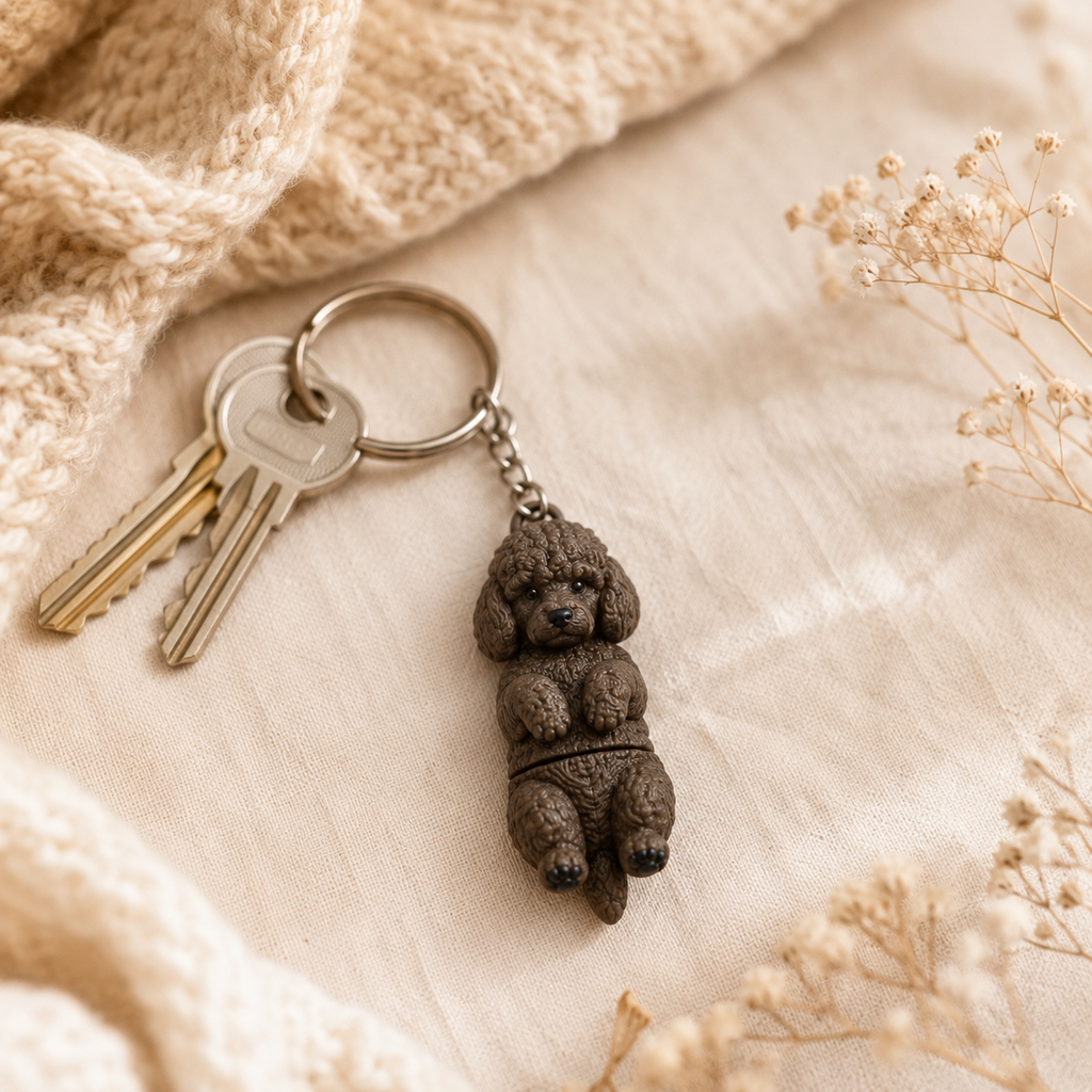 Porte-clef Caniche