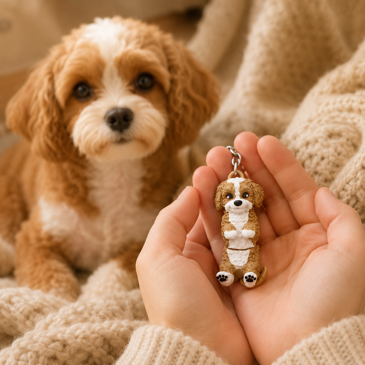 Porte-clef Cavapoo