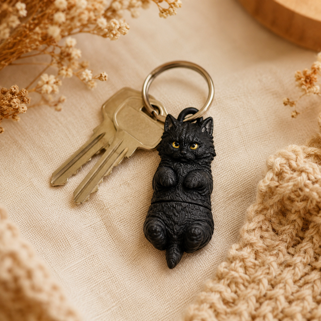 Porte-clef Chat Noir